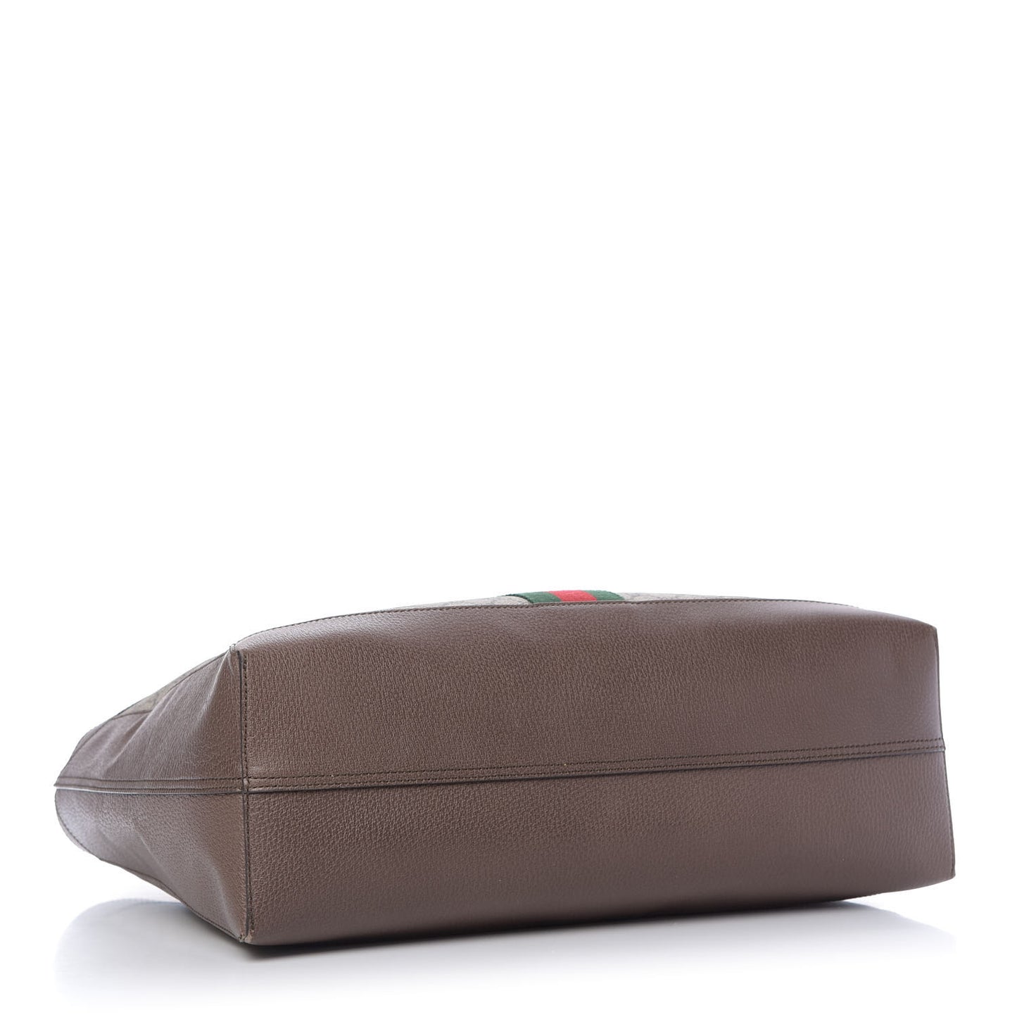 GG Supreme Monogram Web Ophidia Tote Brown