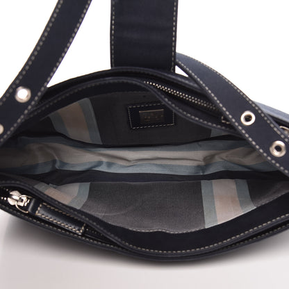 Fendi Canvas Shoulder Bag Dark Blue 5 of 13