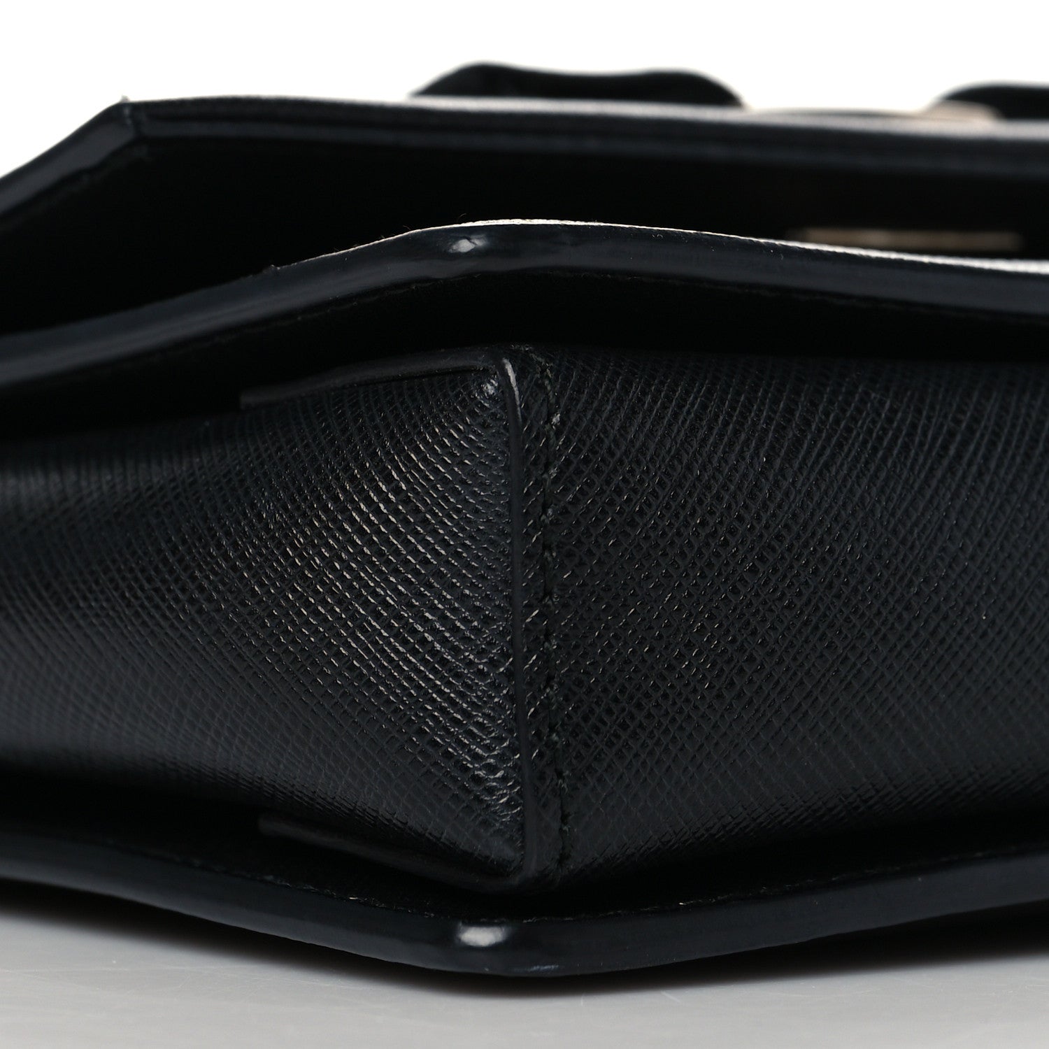 Salvatore Ferragamo Calfskin Vara Bow Mini Bag Black 8 of 9