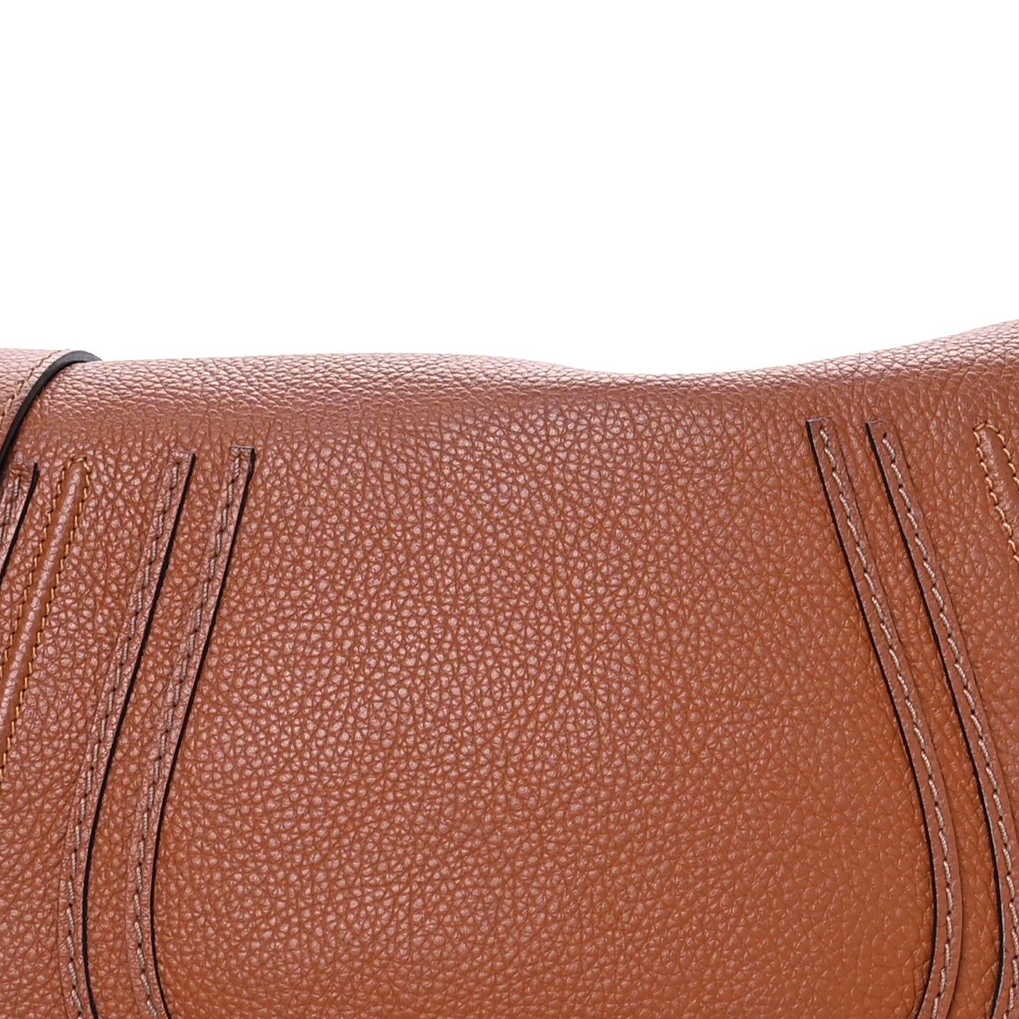 Calfskin Medium Marcie Round Crossbody Bag Tan