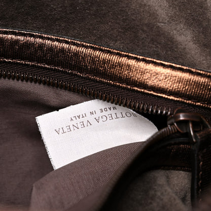 Bottega Veneta Metallic Nappa Intrecciato Large Veneta Hobo Copper 7 of 10