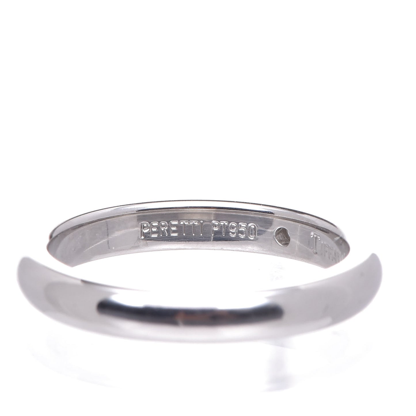 Platinum Diamond Elsa Peretti Band Ring 49 5