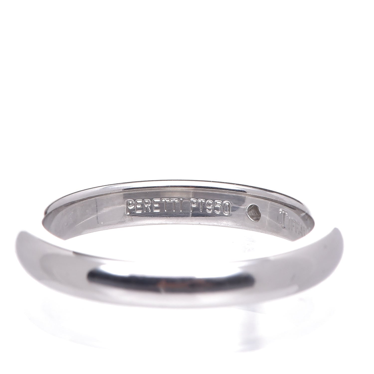 Tiffany Platinum Diamond Elsa Peretti Band Ring 49 5 5 of 5