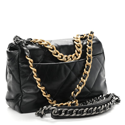 Chanel Goatskin Quilted Medium Chanel 19 Flap Black 3 of 11