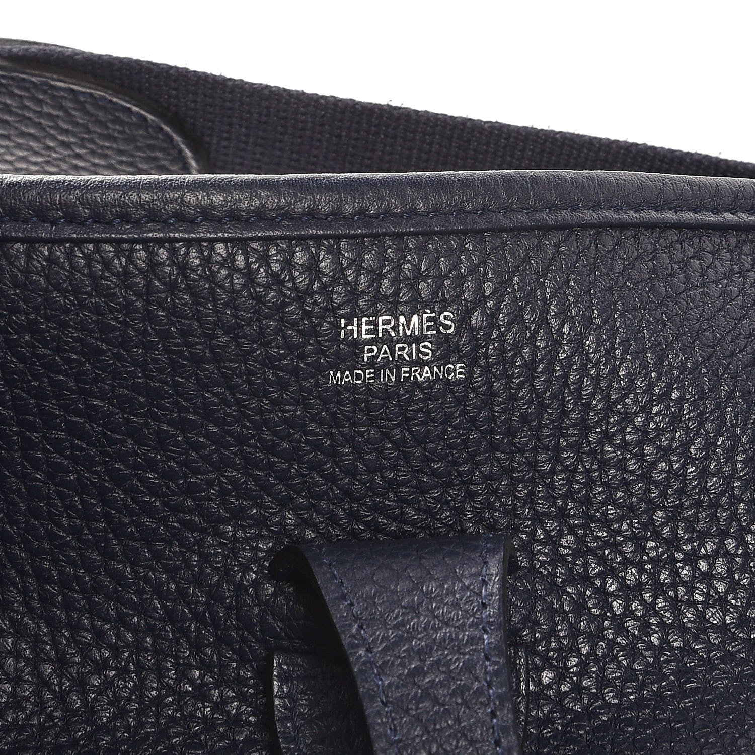 Hermes Taurillon Clemence Evelyne III PM Bleu Nuit 14 of 17