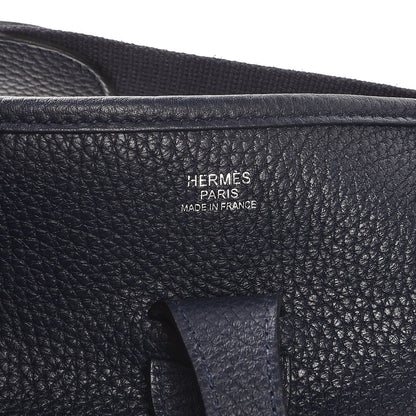 Hermes Taurillon Clemence Evelyne III PM Bleu Nuit 14 of 17