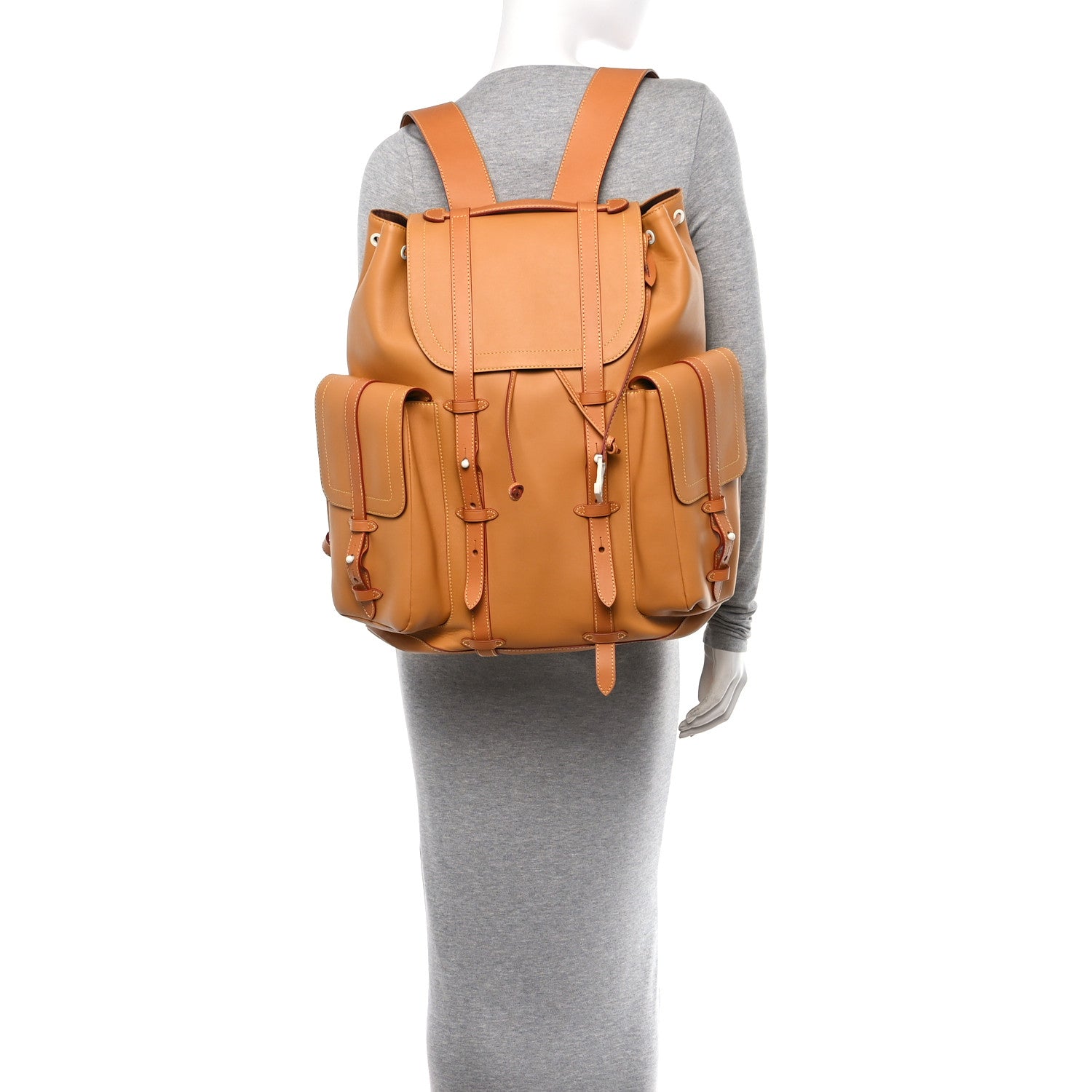 Louis Vuitton Cuir Origine Christopher Backpack GM Brown 2 of 9
