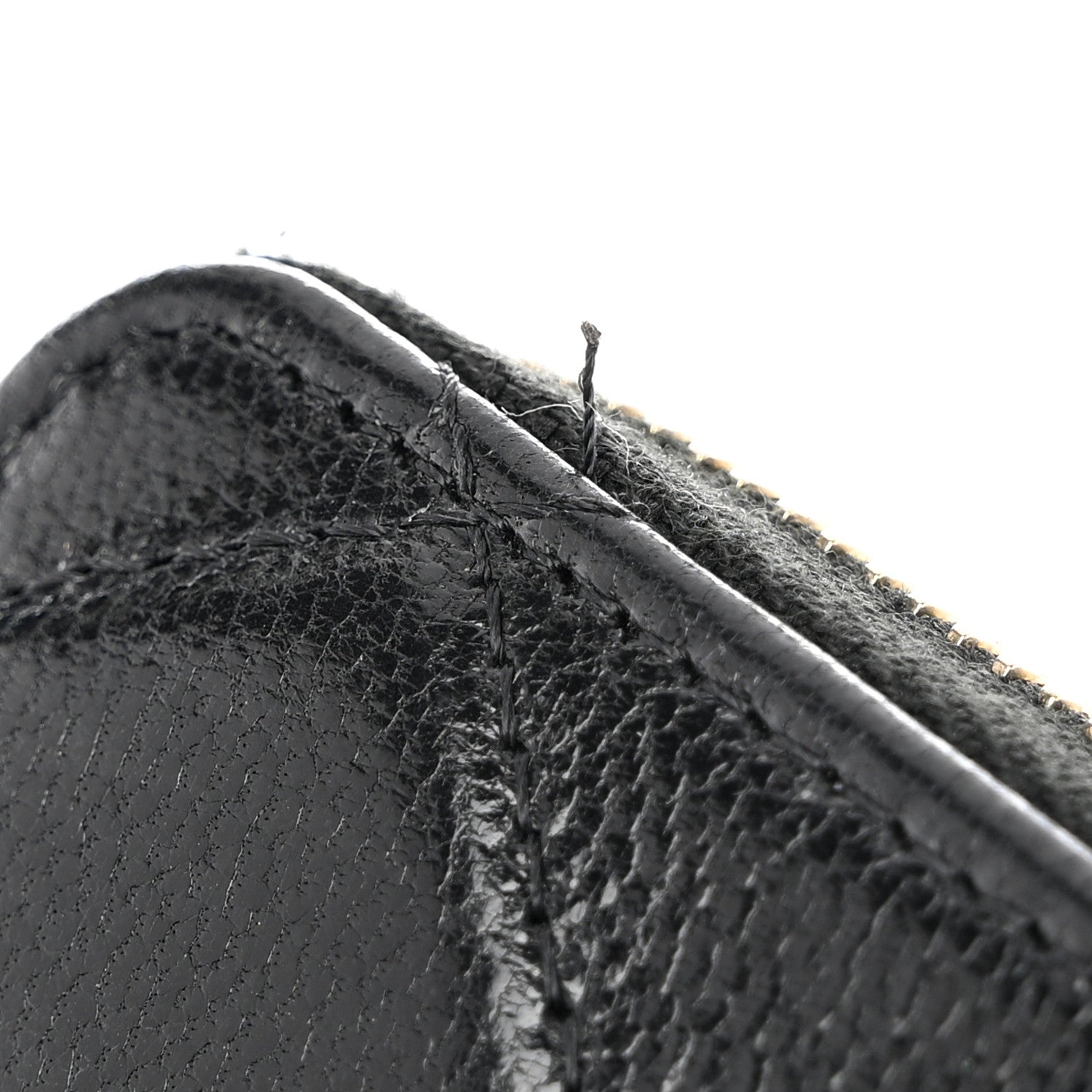 Chanel Calfskin Diamond Quilted Zip Around Wallet Black 9 of 10