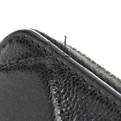 Chanel Calfskin Diamond Quilted Zip Around Wallet Black 9 of 10