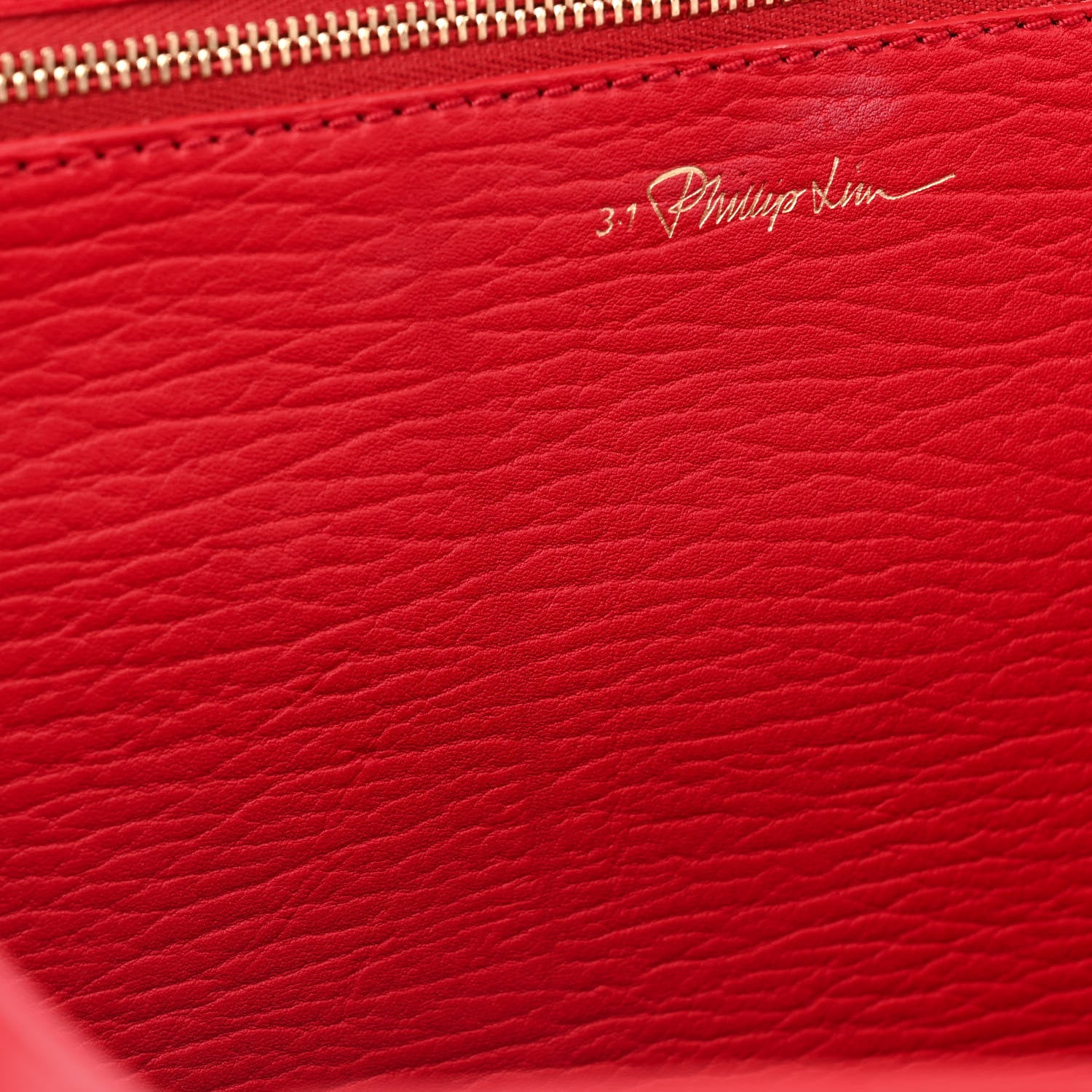 3.1 Phillip Lim Textured Calfskin Medium Pashli Satchel Red 15 of 15