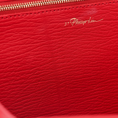 3.1 Phillip Lim Textured Calfskin Medium Pashli Satchel Red 15 of 15
