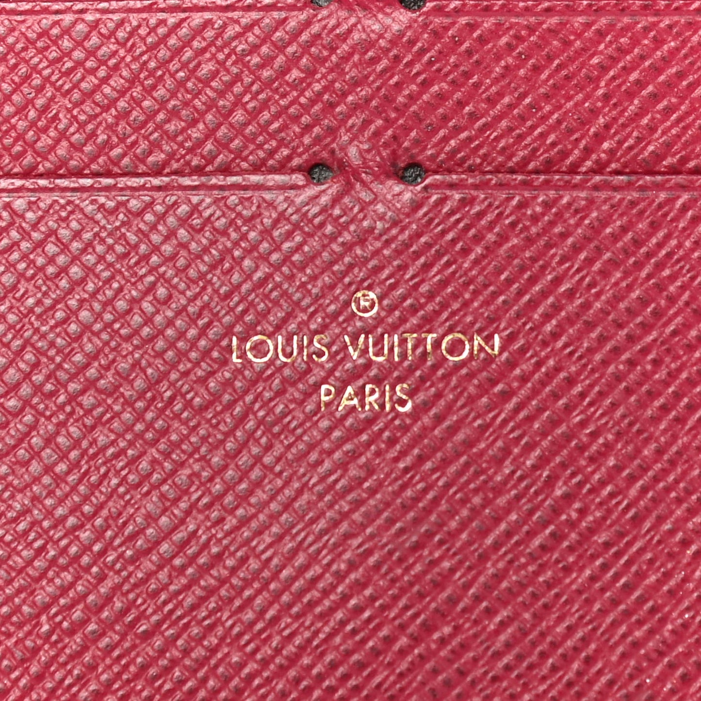 Calfskin Felicie Card Holder Insert Fuchsia