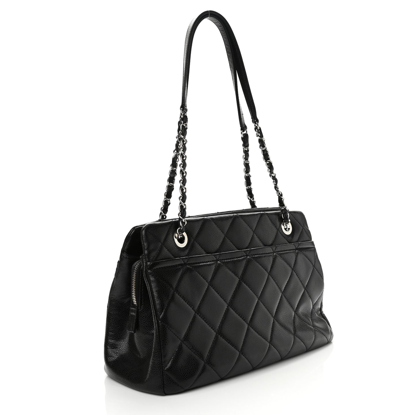 Caviar Quilted CC Timeless Soft Tote Black
