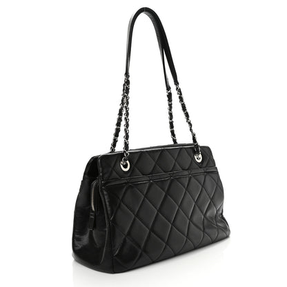 Chanel Caviar Quilted CC Timeless Soft Tote Black 3 of 10