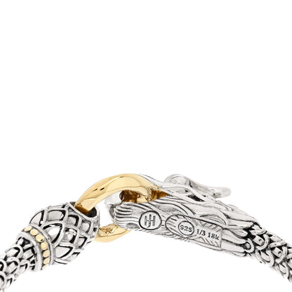 John Hardy Sterling Silver 18K Yellow Gold 6mm Naga Dragon Bracelet 4 of 4