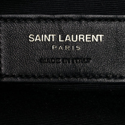 Saint Laurent Calfskin Small Emmanuelle Fringe Hobo Bag Black 6 of 12