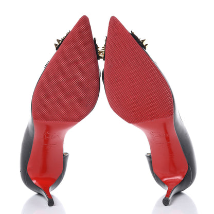 Christian Louboutin Nappa Farfaclou Spike 85 Pumps 37 Black 5 of 14