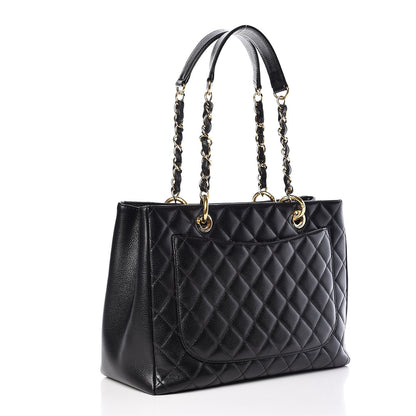 Chanel Caviar Quilted Grand Shopping Tote GST Black 3 of 13