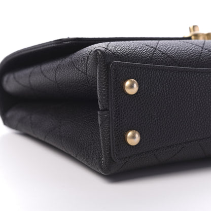 Chanel Grained Calfskin Small Stitched Flap Black 7 of 10