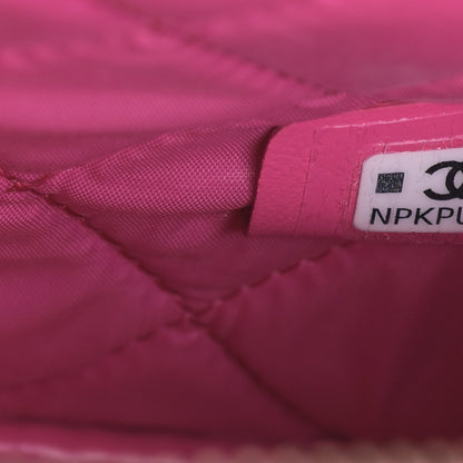 Chanel Caviar Quilted Small Curvy Pouch Cosmetic Case Pink 7 of 9