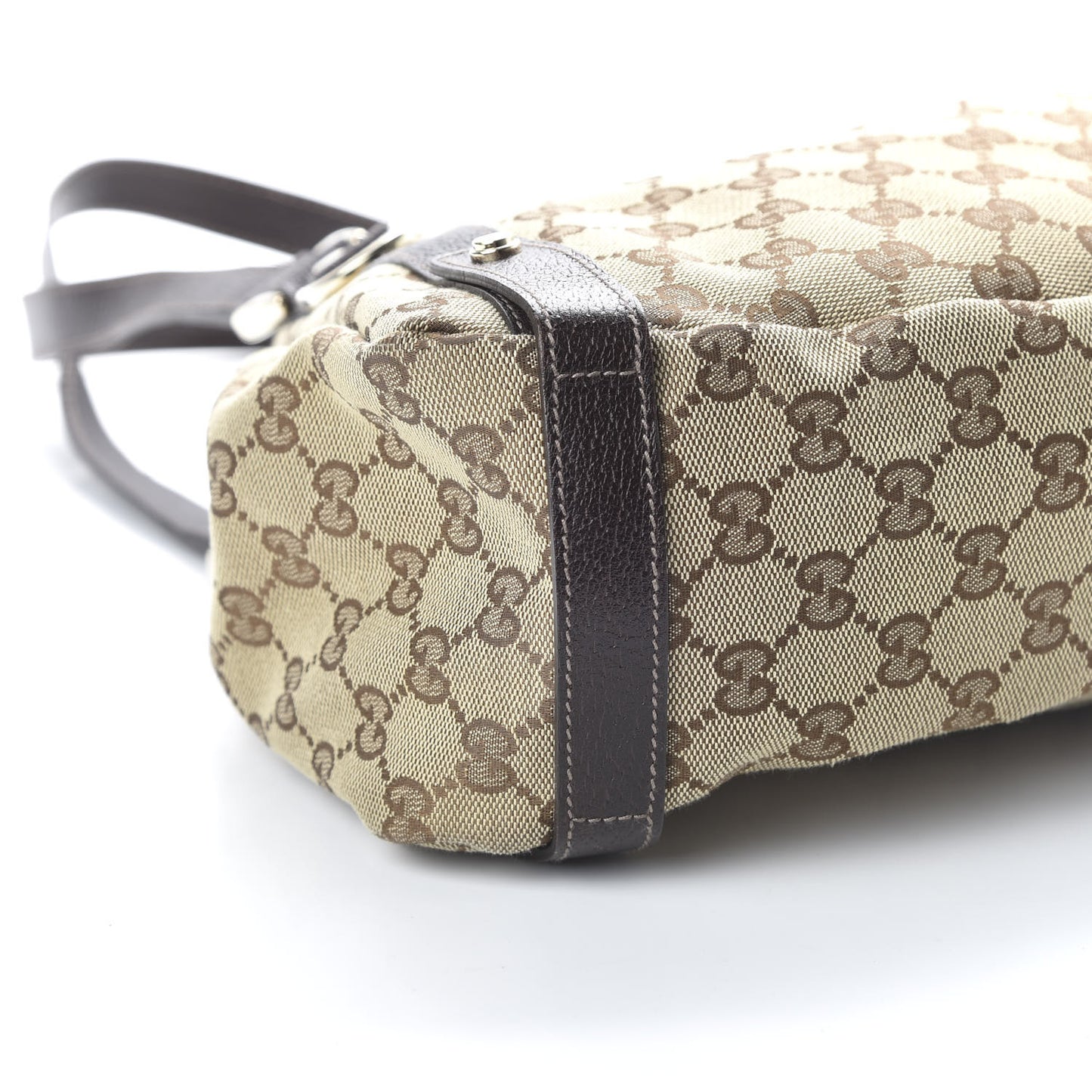 Monogram Medium Abbey Shoulder Bag Dark Brown