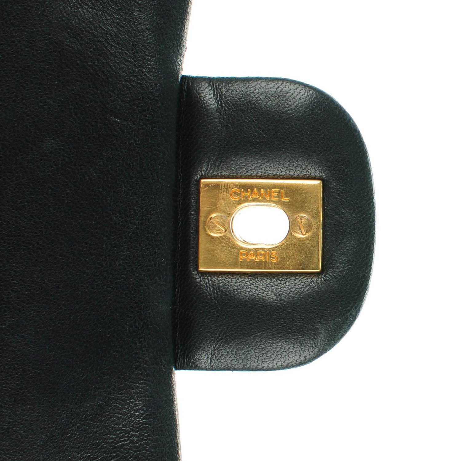 Chanel Lambskin Quilted Medium Double Flap Black 7 of 8