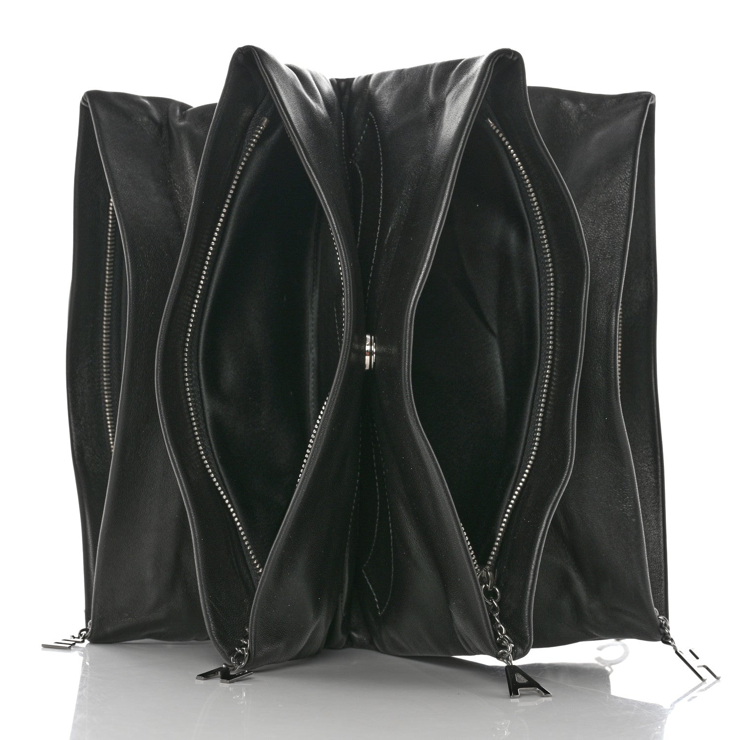 Chanel Lambskin Accordion Globe Clutch Black 4 of 12