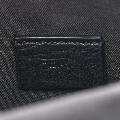 Fendi Vitello Soft F is Fendi Bi-Color FF 1974 Embossed Envelope Wallet On Chain with Pouches Maya Black 7 of 10