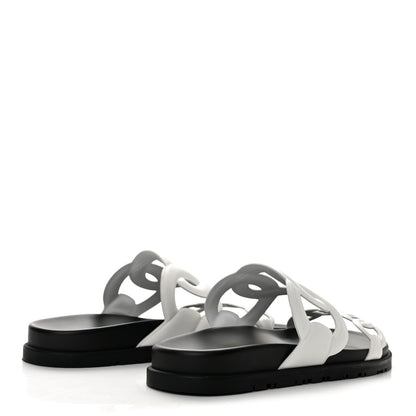 Hermes Nappa Womens Extra Sandals 38 White 5 of 9
