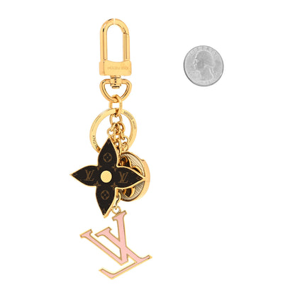 Louis Vuitton Metal Monogram Epi Spring Street Bag Charm Key Holder Gold 2 of 5