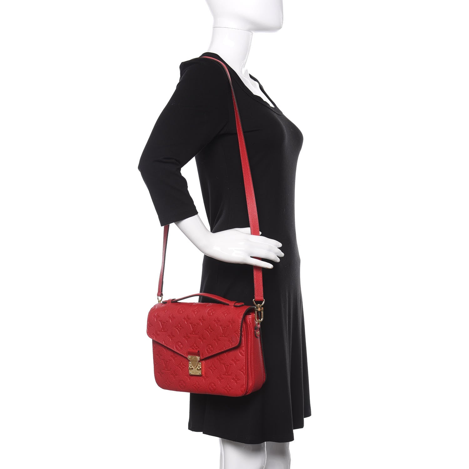 Louis Vuitton Empreinte Pochette Metis Scarlet 2 of 9