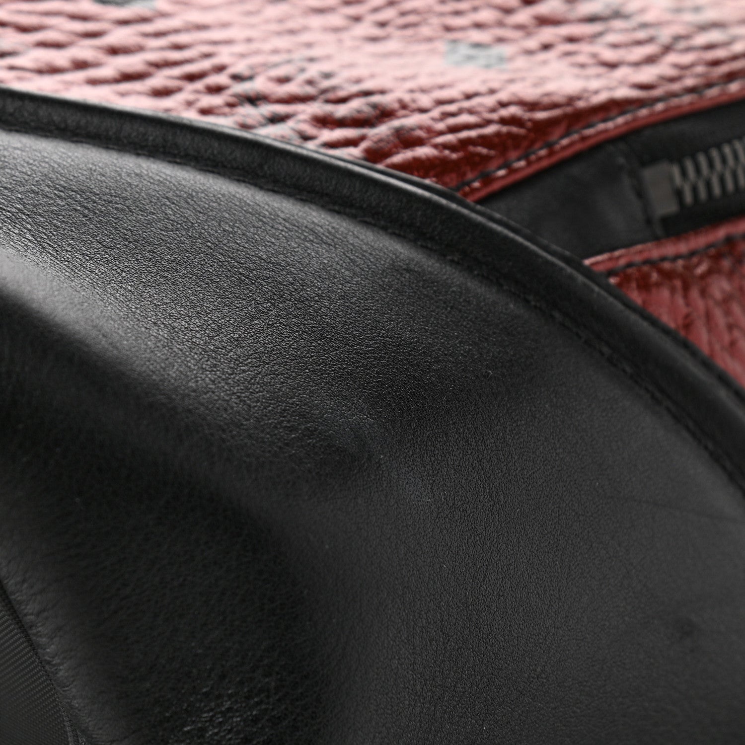 MCM Metallic Visetos Medium Duke Backpack Scooter Red 11 of 15