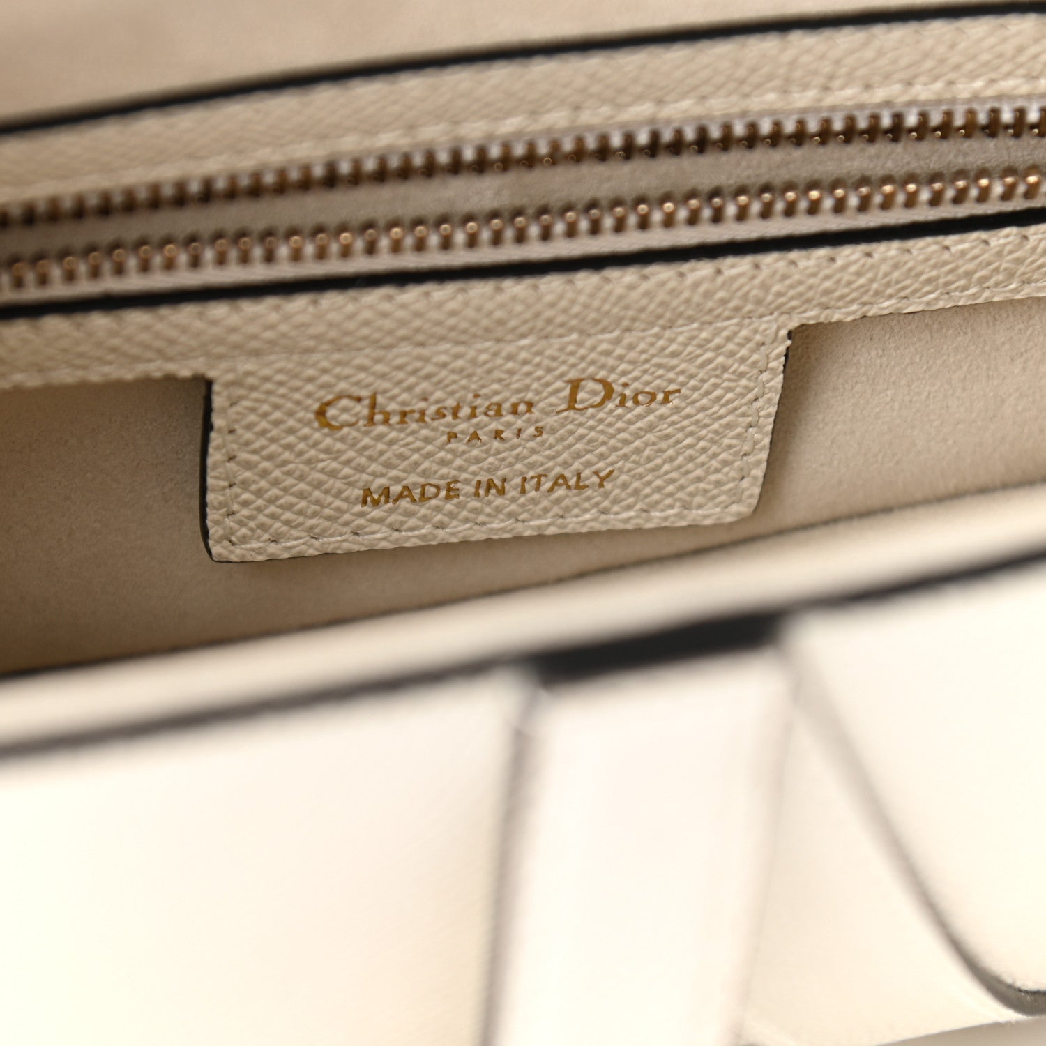 Christian Dior Grained Calfskin Saddle Bag White 6 of 11