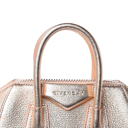 Givenchy Metallic Sugar Goatskin Mini Antigona Light Pink 18 of 21
