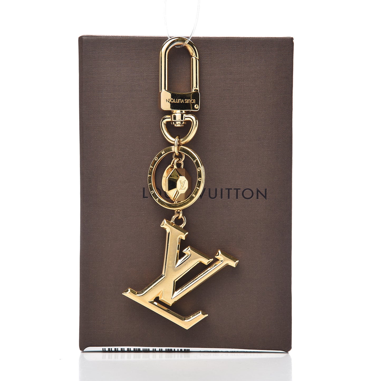 LV Facettes Bag Charm Key Holder Gold