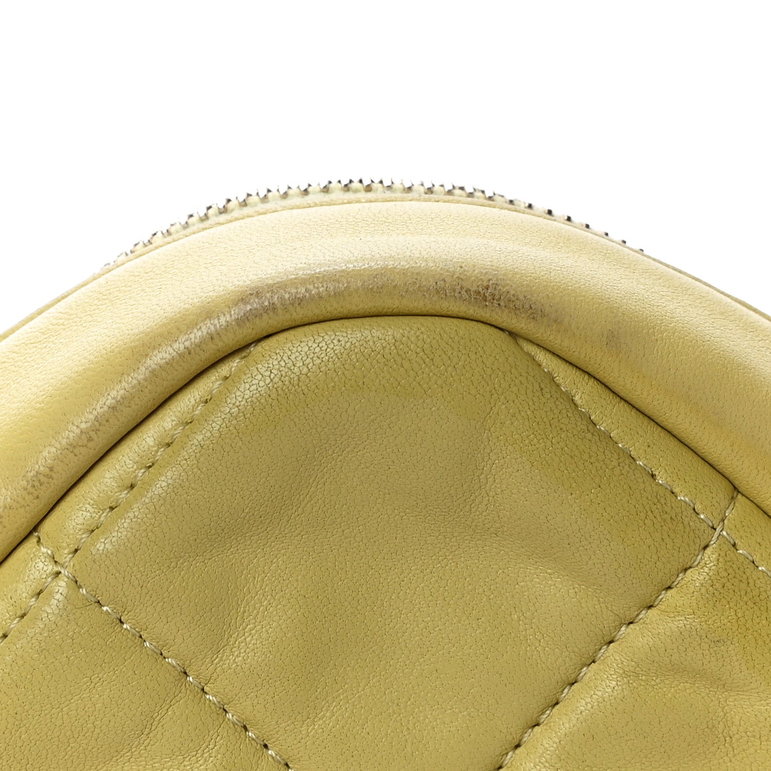 Chanel Lambskin Quilted Diamond Clutch With Chain Light Green 14 of 18