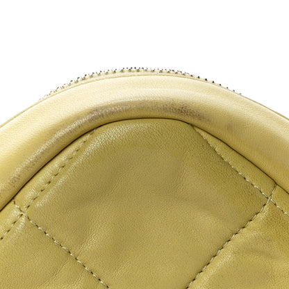 Chanel Lambskin Quilted Diamond Clutch With Chain Light Green 14 of 18