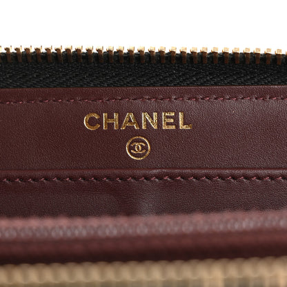 Chanel Caviar Quilted Large Gusset Zip Around Wallet Black 6 of 13