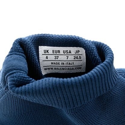 Balenciaga Technical 3D Recycled Knit Womens Speed 2.0 Sneakers 37 Monocolor Dark Navy 6 of 9