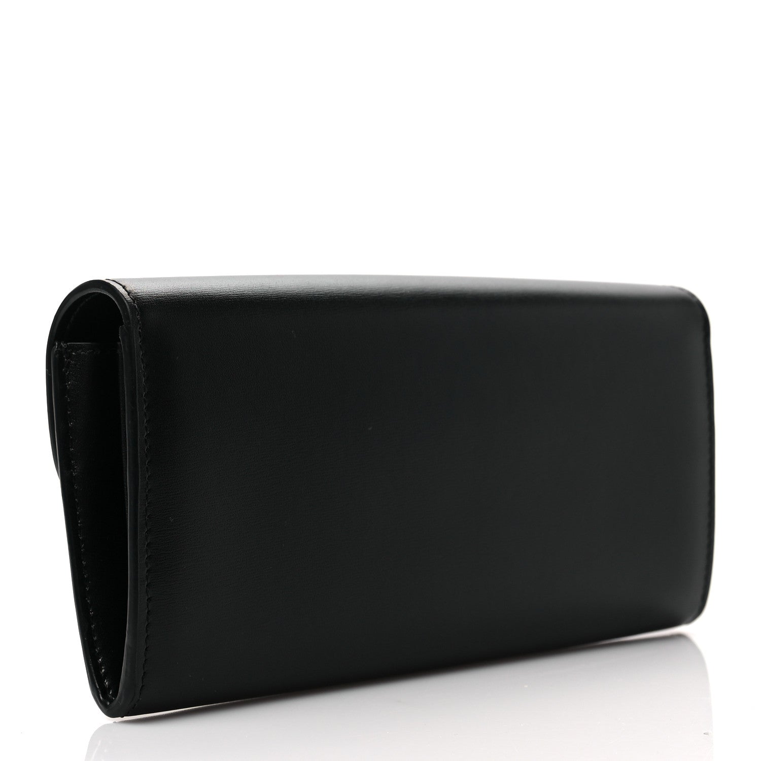 Celine Shiny Smooth Lambskin Long Triomphe Wallet Black 3 of 6