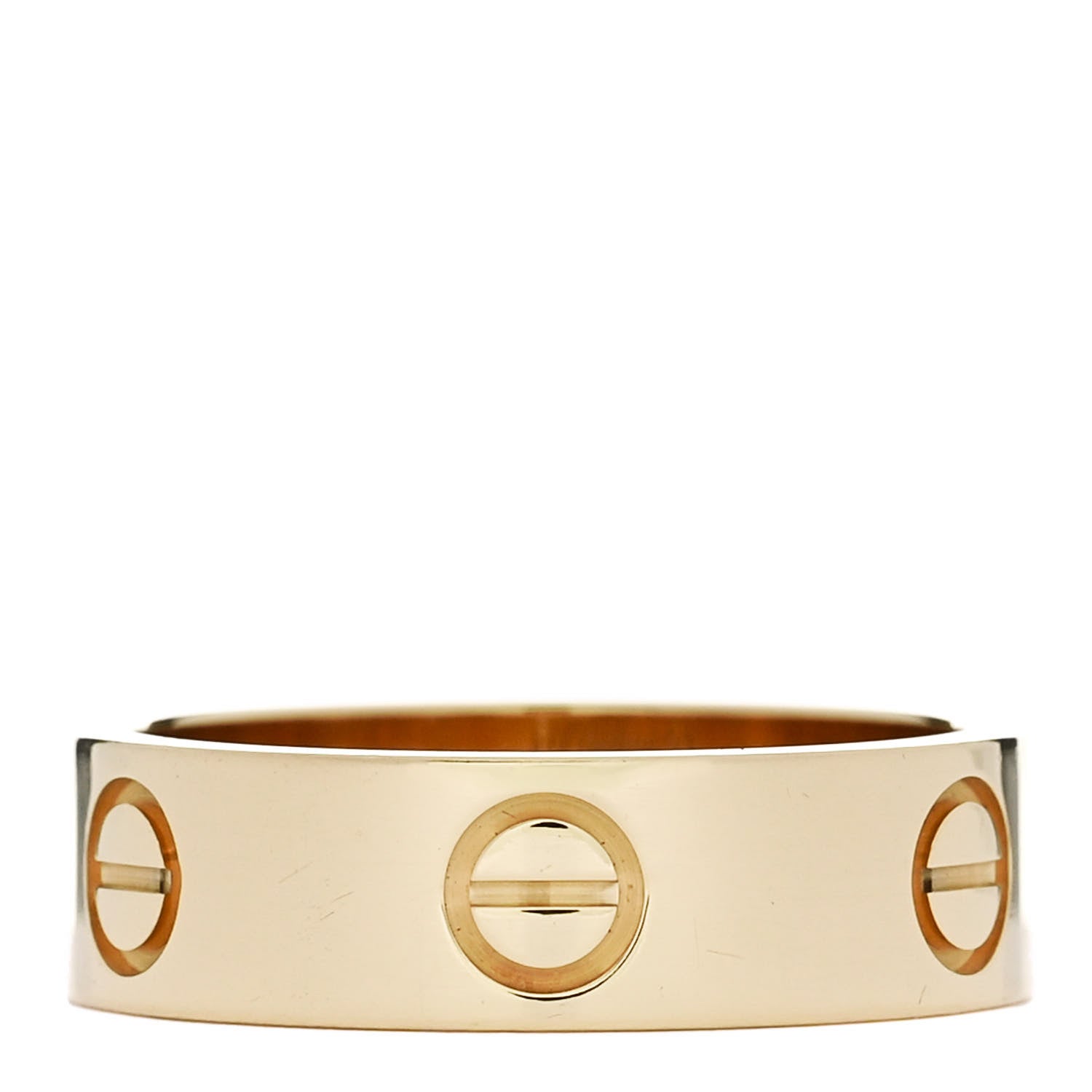 Cartier 18K Yellow Gold 5.5mm LOVE Ring 53 6.5 3 of 4