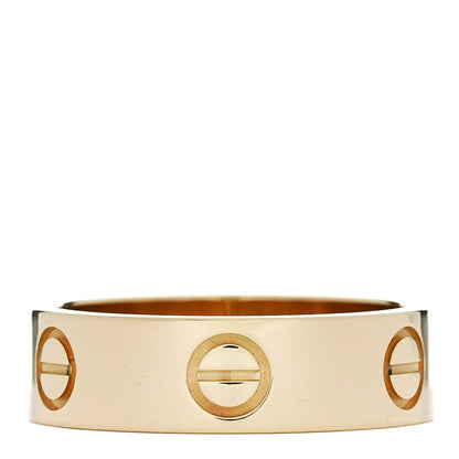 Cartier 18K Yellow Gold 5.5mm LOVE Ring 53 6.5 3 of 4
