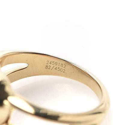 Chopard 18K Yellow Gold Diamond 3 Happy Diamond Heart Ring 48 4.5 4 of 4