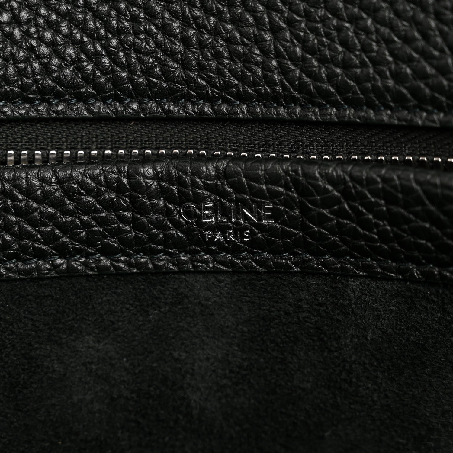 Celine Grained Calfskin Duffle Bag Night Green 6 of 11