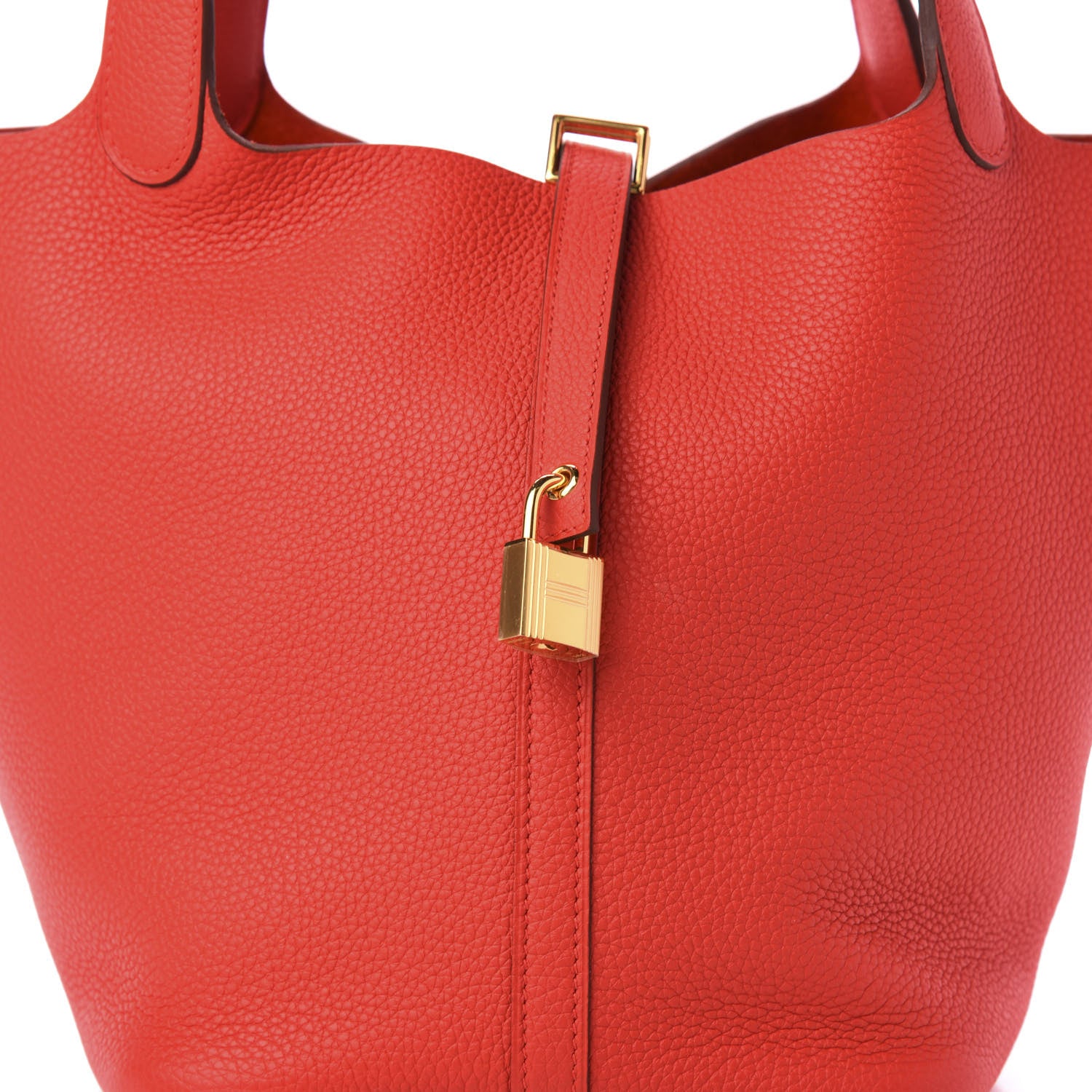 Hermes Taurillon Clemence Picotin Lock 22 MM Rouge De Coeur 10 of 11