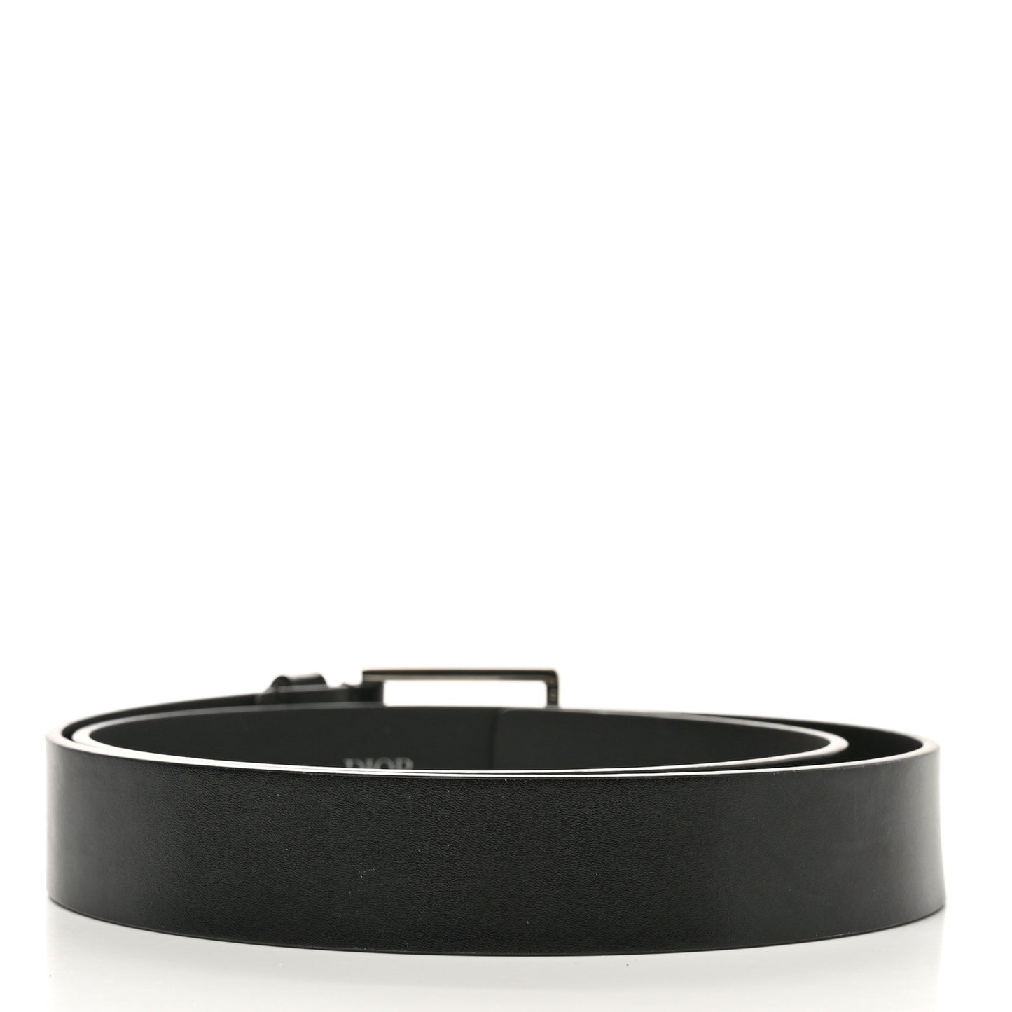 Calfskin Dior Homme 30mm Belt 85 Black