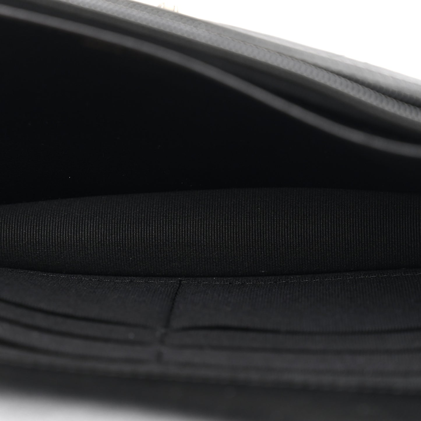 Lambskin Quilted Trendy CC Wallet On Chain WOC Black