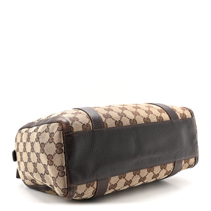 Gucci Monogram Small Abbey Boston Dark Brown 4 of 10