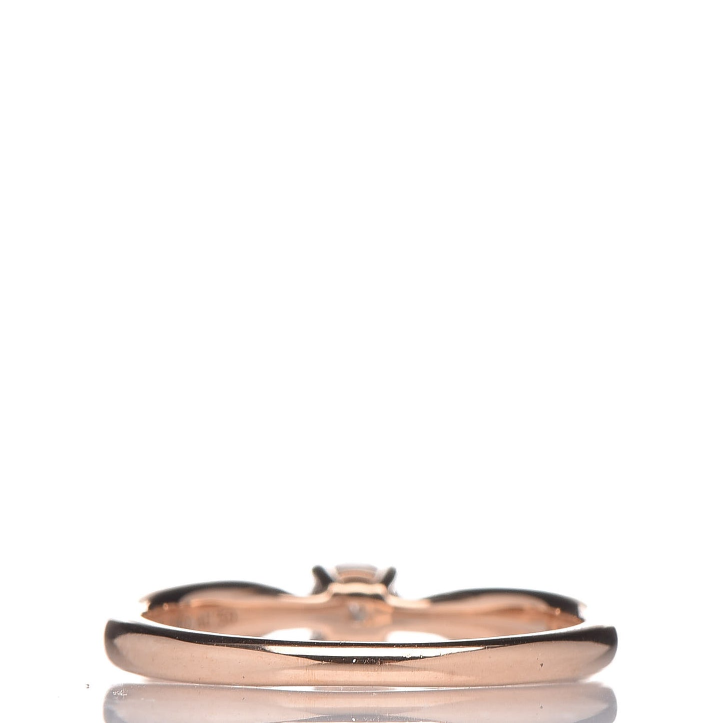 18K Rose Gold Diamond .17ct Harmony Solitaire Engagement Ring 50 5.25