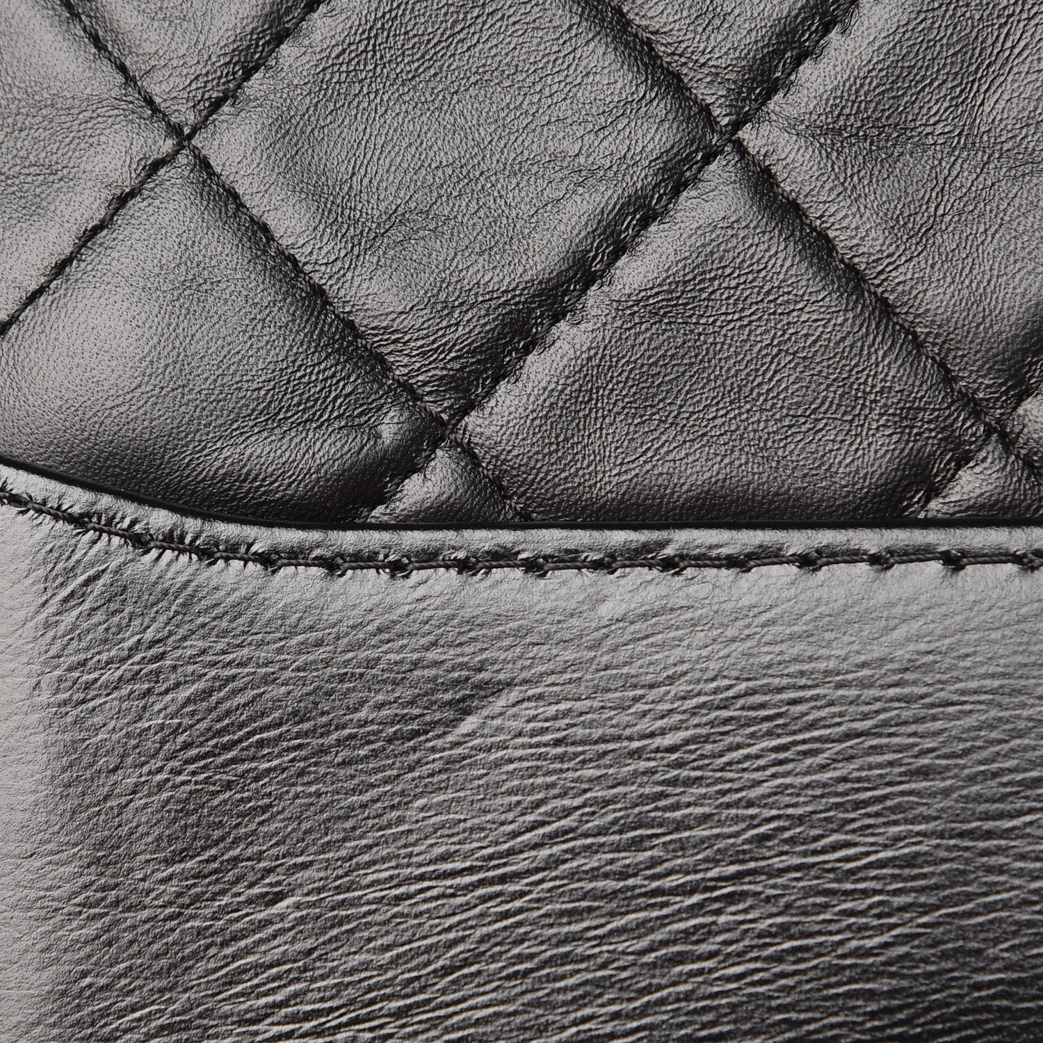 Chanel Aged Calfskin Quilted Medium Gabrielle Hobo Black 12 of 13